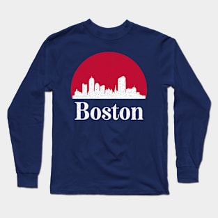 Boston City skyline Long Sleeve T-Shirt